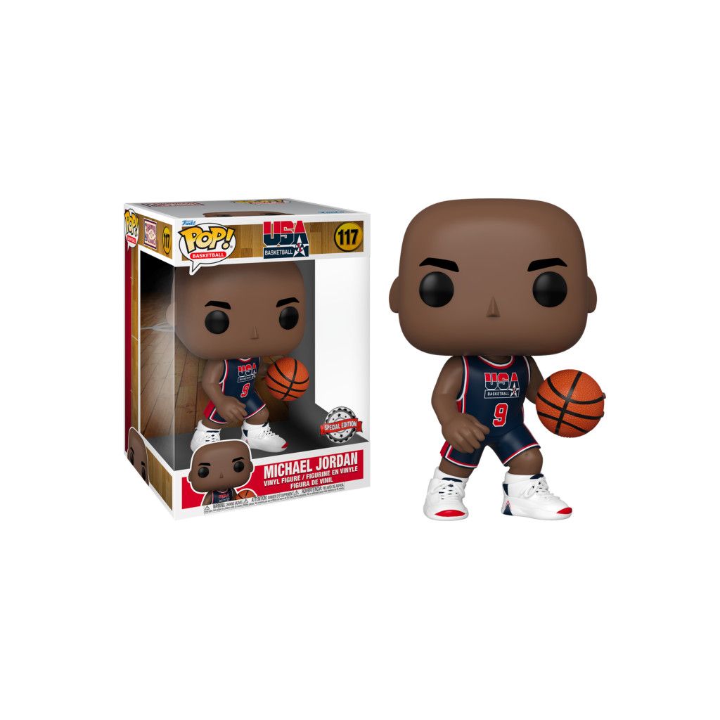 Figurine Funko Pop Michael Jordan Team Usa Super Oversized / Usa Basketball / Funko Pop Basketball #117 - Exclusive Special Edition