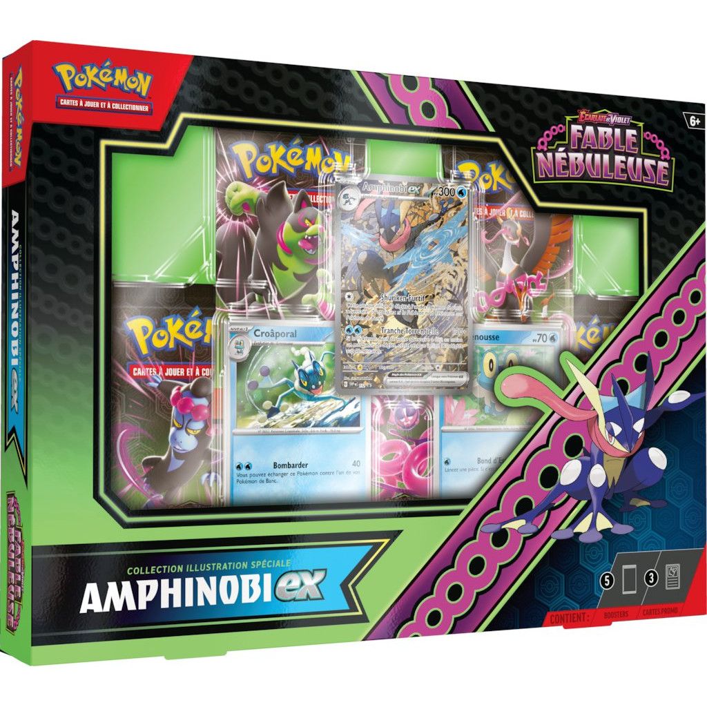 Collection Ilustration Speciale Amphinobi Ex Fable Nébuleuse Ev6.5 / Pokemon Jcc