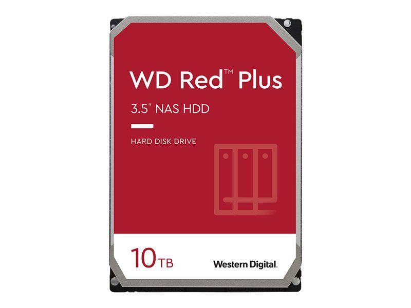 WD Plus WD100EFAX Disque dur 10 To interne 3.5 SATA 6Gb/ 5400 toursmin mémoire tampon : 256 Mo