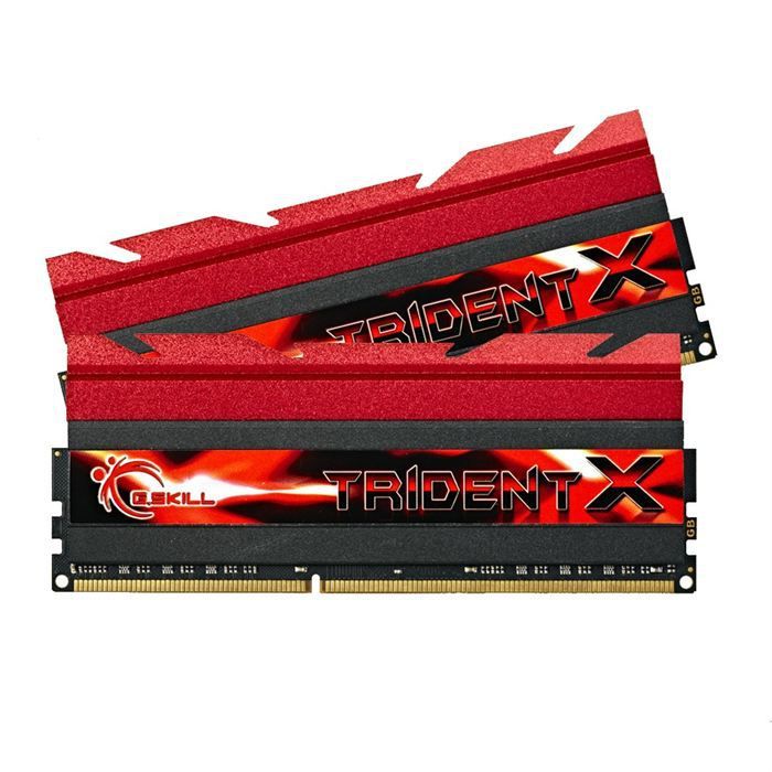G.Skill TridentX Series - DDR3 - kit - 16 Go: 2 x 8 Go - DIMM 240 broches - 2400 MHz / PC3-19200 - CL10 - 1.65 V - mémoire sans tampon - non ECC
