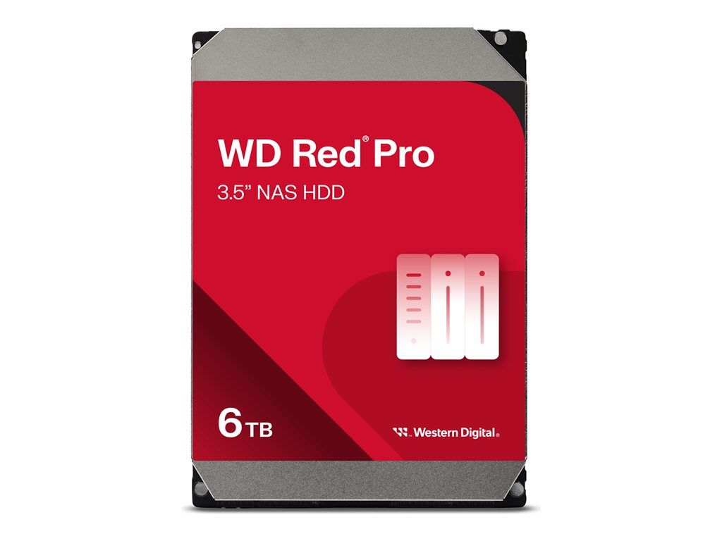 WD Red Pro WD6003FFBX - Disque dur - 6 To - interne - 3.5 - SATA 6Gb/s - 7200 tours/min - mémoire tampon : 256 Mo