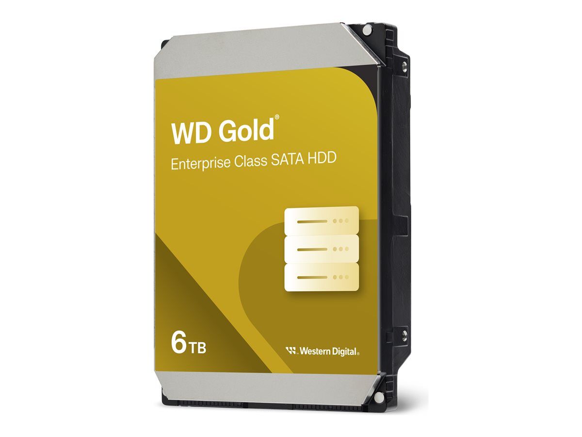 WD Gold WD6003FRYZ - Disque dur - 6 To - interne - 3.5 - SATA 6Gb/s - 7200 tours/min - mémoire tampon : 256 Mo