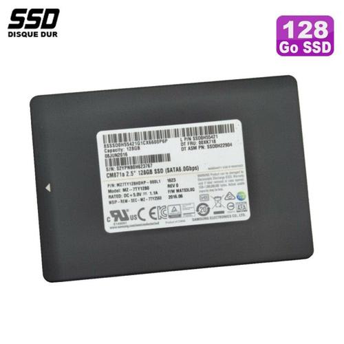 Disque Dur Interne Samsung Ssd 128Go 2.5" Samsung Mz7Ty128Hdhp-000L1 Ssd0H55421 00Xk718 Ssd0H22904