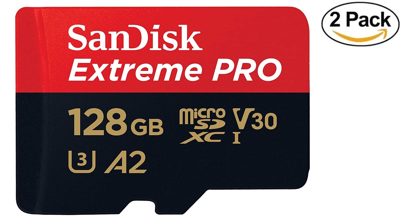 2pcs SanDisk Extreme Pro Carte mémoire MICRO SD Micro SDXC Classe 10 UHS I U3 V30 170Mo/ A2