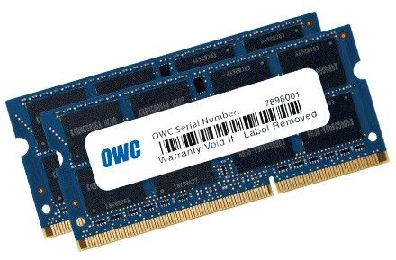 Other World Computing DDR3 kit : 2 x 8 Go SO DIMM 204 broches 1333 MHz / PC3 10600 CL9 1.5 V mémoire sans tampon non ECC