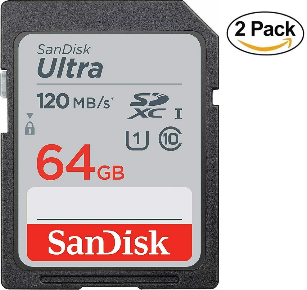 2pcs Carte Mémoire SDXC SanDisk Ultra jusqu'à 120 Mo/ classe 10 UHS I - vue 3