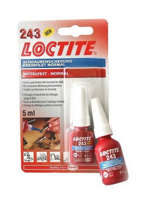 Frein filet LOCTITE 243 5 ml Résiste aux vibrations Couleur - vue 2