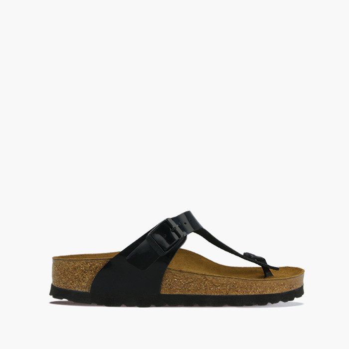 Tongs Gizeh en cuir verni - vue 2