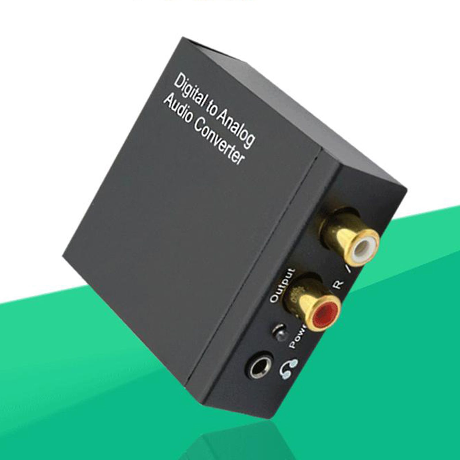 Numérique à Analogique Audio Converter 192kHz Optique à RCA Numérique SPDIF TOSLINK à Stéréo L/R et 3.5mm Jack DAC Convertisseur pour PS4 Xbox HDTV