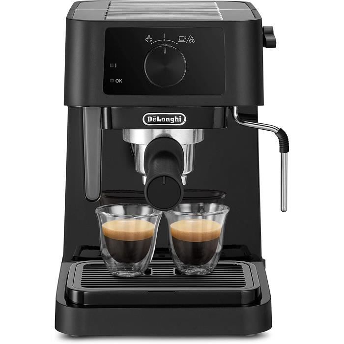 DELONGHI EC 230.BK Machine à tamis traditionnel mousseur à lait pour machine à expresso 15 bar 1 0 Plastique