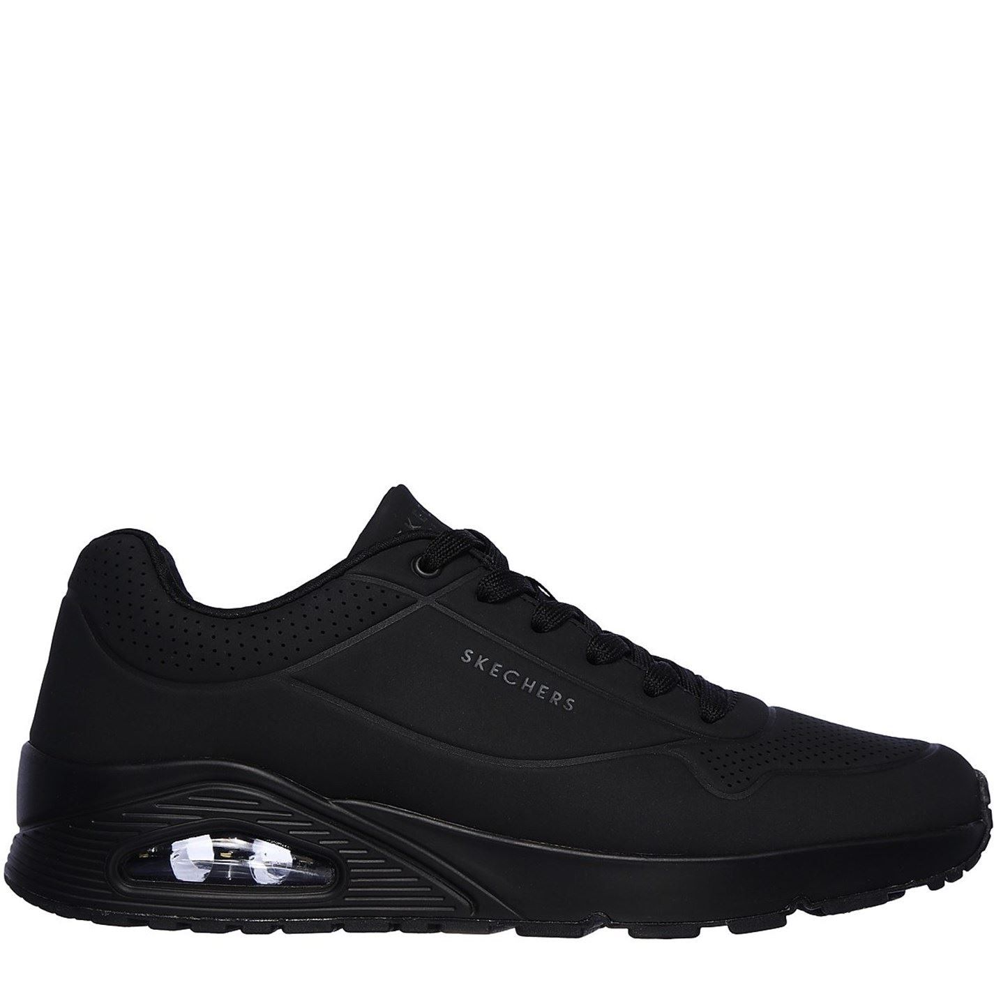 Skechers Street Chaussures De Sport Baskets Basses Hommes - Noir - 45