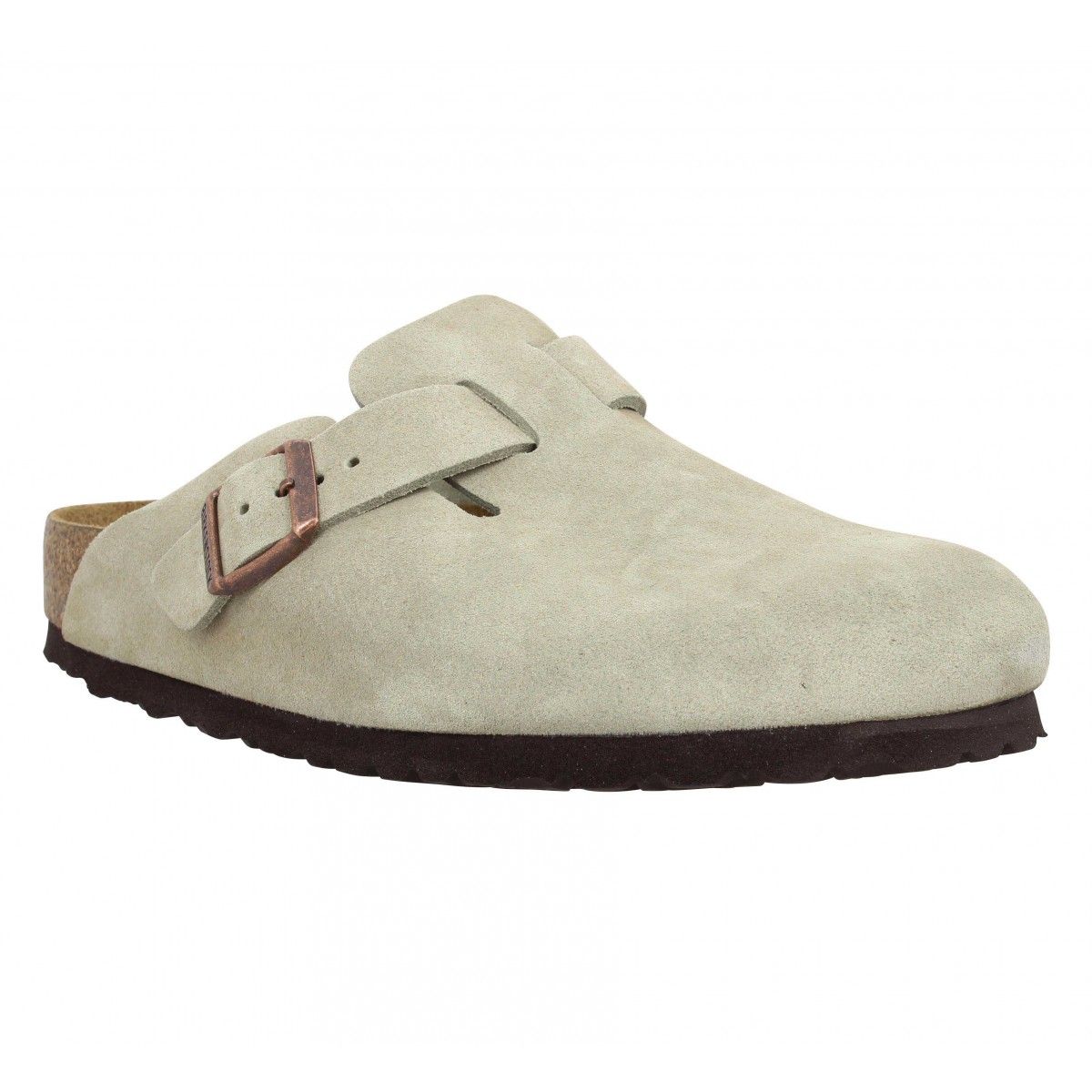 Sabots Birkenstock Boston En Velours Pour Femme - Beige - 41 Sabots Birkenstock Boston En Velours Pour Femme - Beige - 41