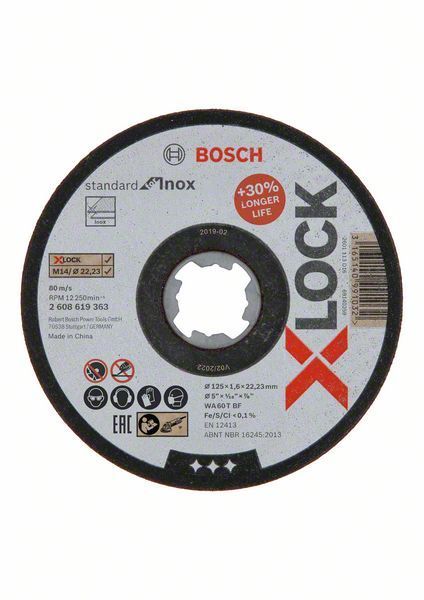 Disque à tronçonner X LOCK Bosch Ø125mm - vue 2
