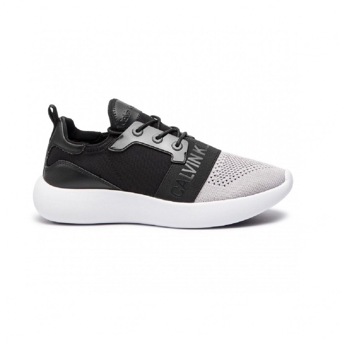 Basket Mode Calvin Klein Jeans Mel Metallic Se8604slb - Noir - 41