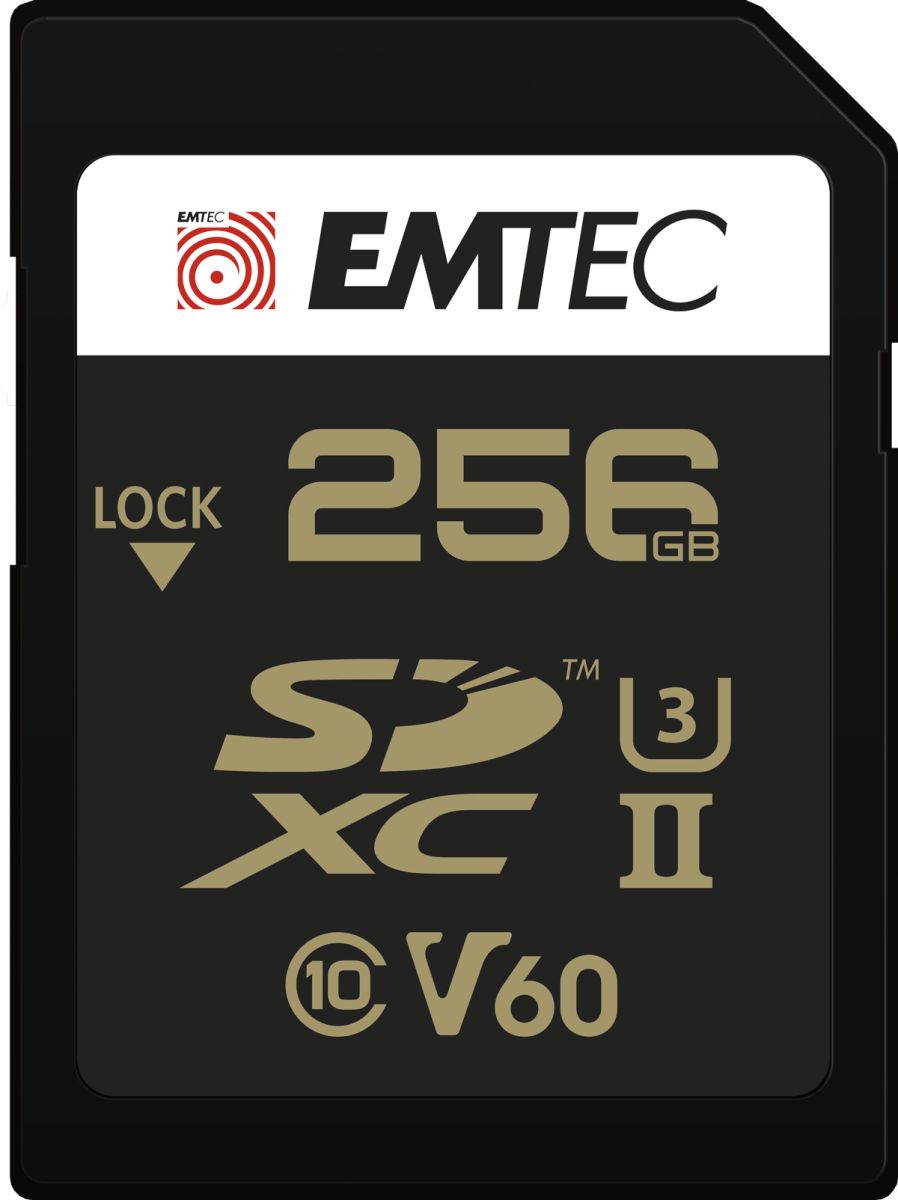 Emtec Ecmsd256guhs2v60 Mémoire Flash Sdxc Uhs ii Classe 2