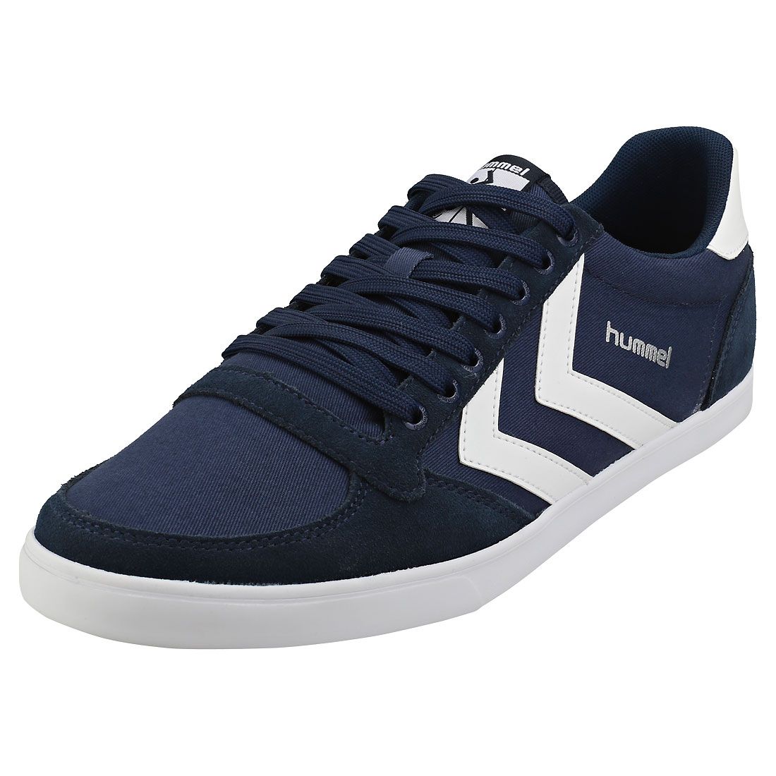 Hummel Slimmer Stadil Low Homme Baskets Decontractee Marine Blanche - 41