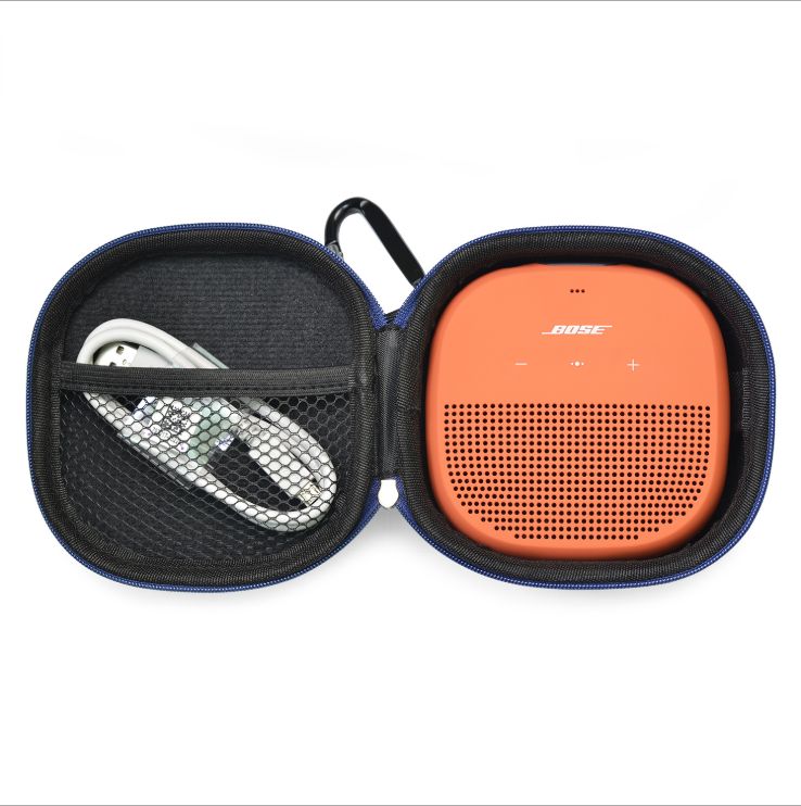 Étui de transport rigide étanche pour haut-parleur Bluetooth Bose Soundlink Micro - Bleu
