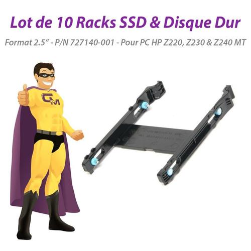 Rack Hdd Interne Hp Lot X100 Racks 2.5" Hp Z220 Z230 Z240 Mt 727140-001 1b41fwf00-600-g Ssd Hdd