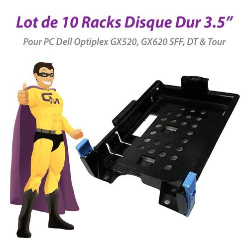 Rack Hdd Interne Dell Lot X10 Racks 3.5" Dell Gx520 Gx620 Sff Dt Mt N8362 Jk134 Gk158 C2950-701 Hdd