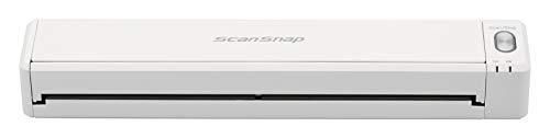 ScanSnap Scanners iX100 Blanc Scanner Portable de Documents Scanner Rechargeable, A4, sans Fil avec WiFi et USB