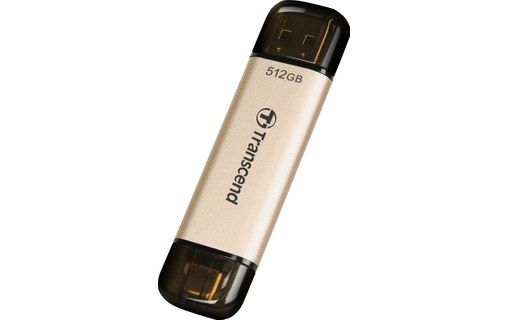 Transcend JetFlash lecteur USB flash USB Type A / USB Type C 3.2 Gen 1 3.1 Gen 1 Or Neuf - vue 6