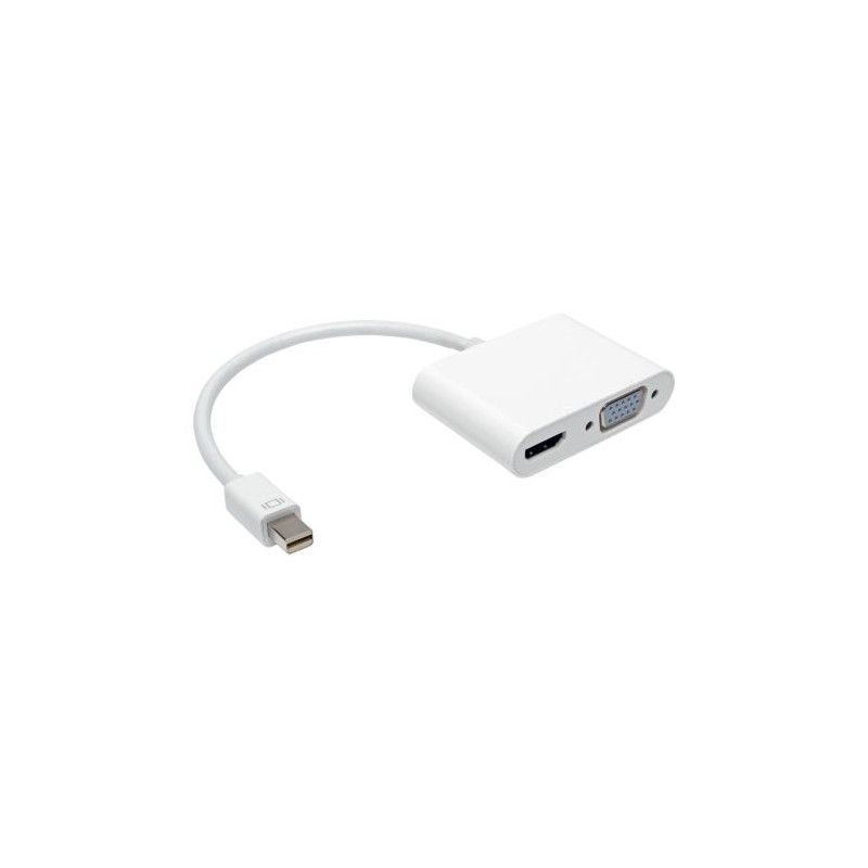 Adaptateur On Earz Mobile Gear Mini DisplayPort vers HDMI+VGA pour Mac blanc