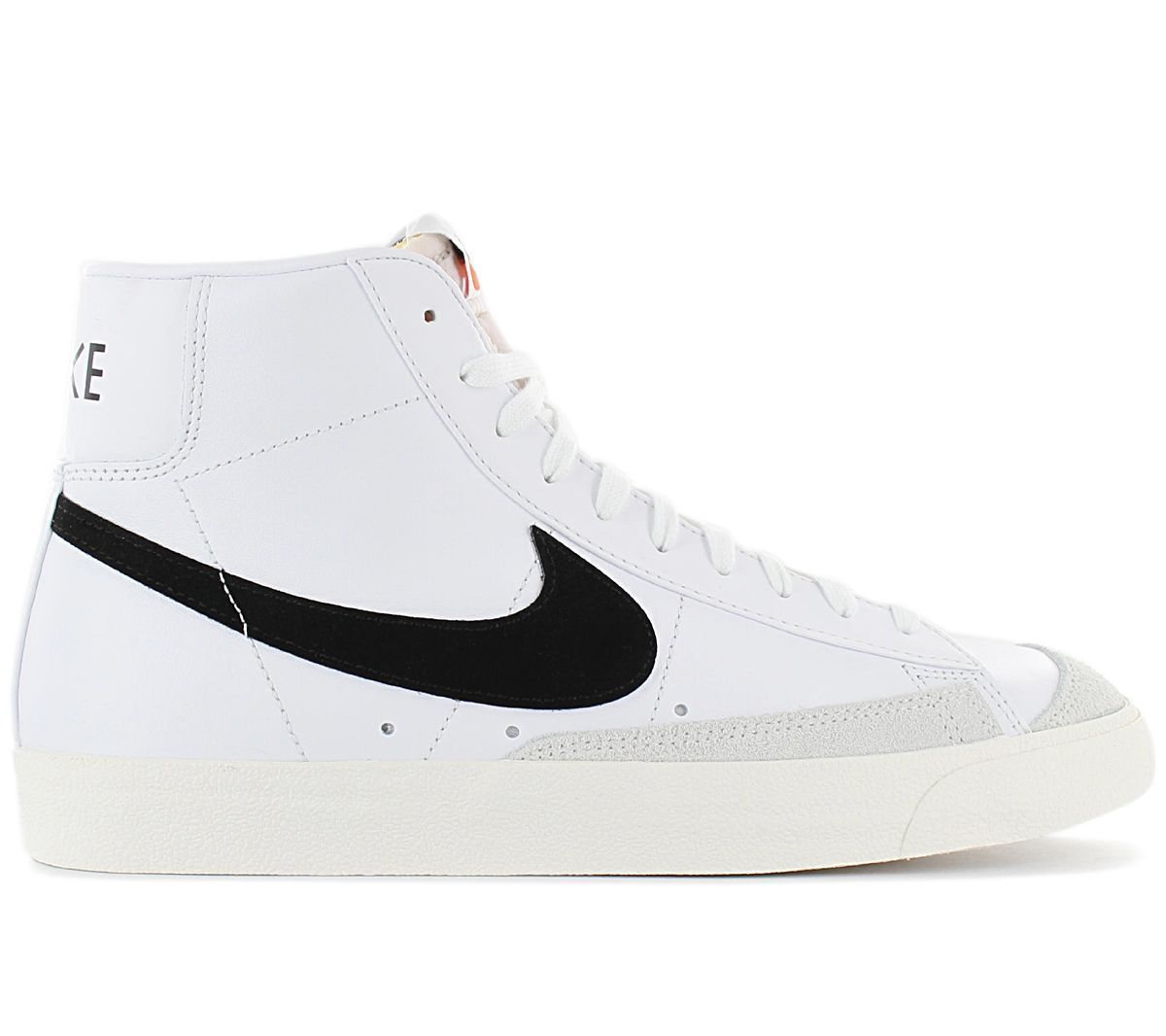 Nike Blazer Mid 77 Vntg Vintage - Hommes Baskets Sneakers Chaussures Cuir Blanc Bq6806-100 - 42 1/2