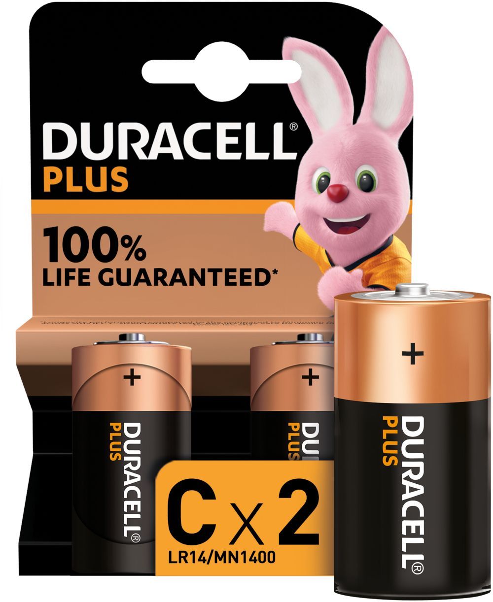 Duracell piles alcalines type c 1 5v lr14 x25 - vue 5