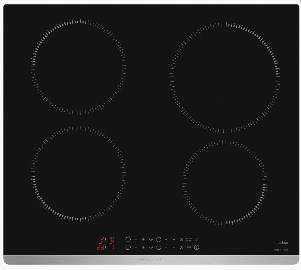 BRANDT table induction 3 foyers BPI1631UB - vue 2