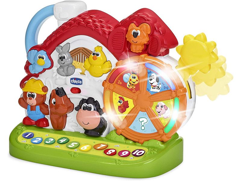 Chicco Ferme parlante Centre d'activités bilingue espagnolanglais ferme d'animaux avec lumières et sons 3 façons de jouer jouets électroniques éducatifs Jouets pour bébés et enfants - vue 5