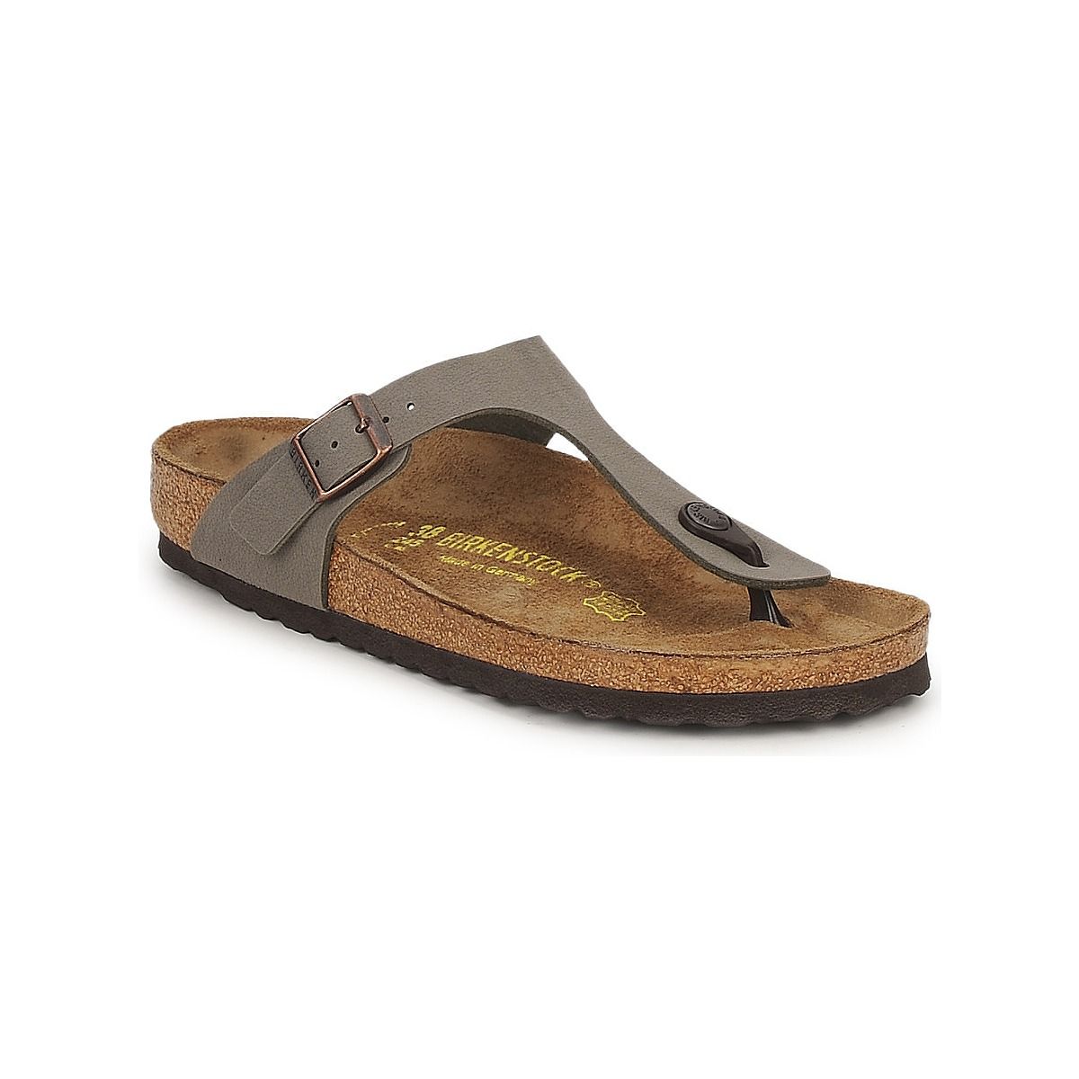 Mules Birkenstock Gizeh Flor W Gris - 40