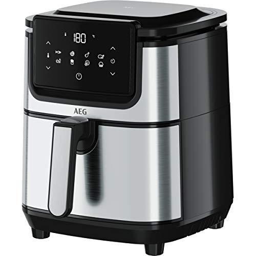 Af614st Friteuse à Air Sans Huile, Capacité 3,5 L, Acier Inoxydable, Led écran Tactile, 8 Programmes, Température Maximale 180o,