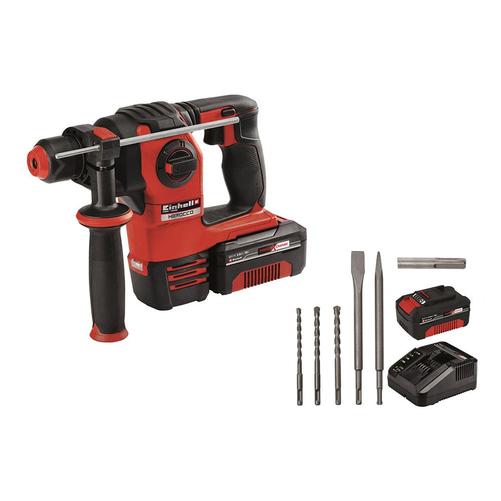 Einhell Marteau perforateur sans fil HEROCCO Kit +5 1x3 0Ah 4513975