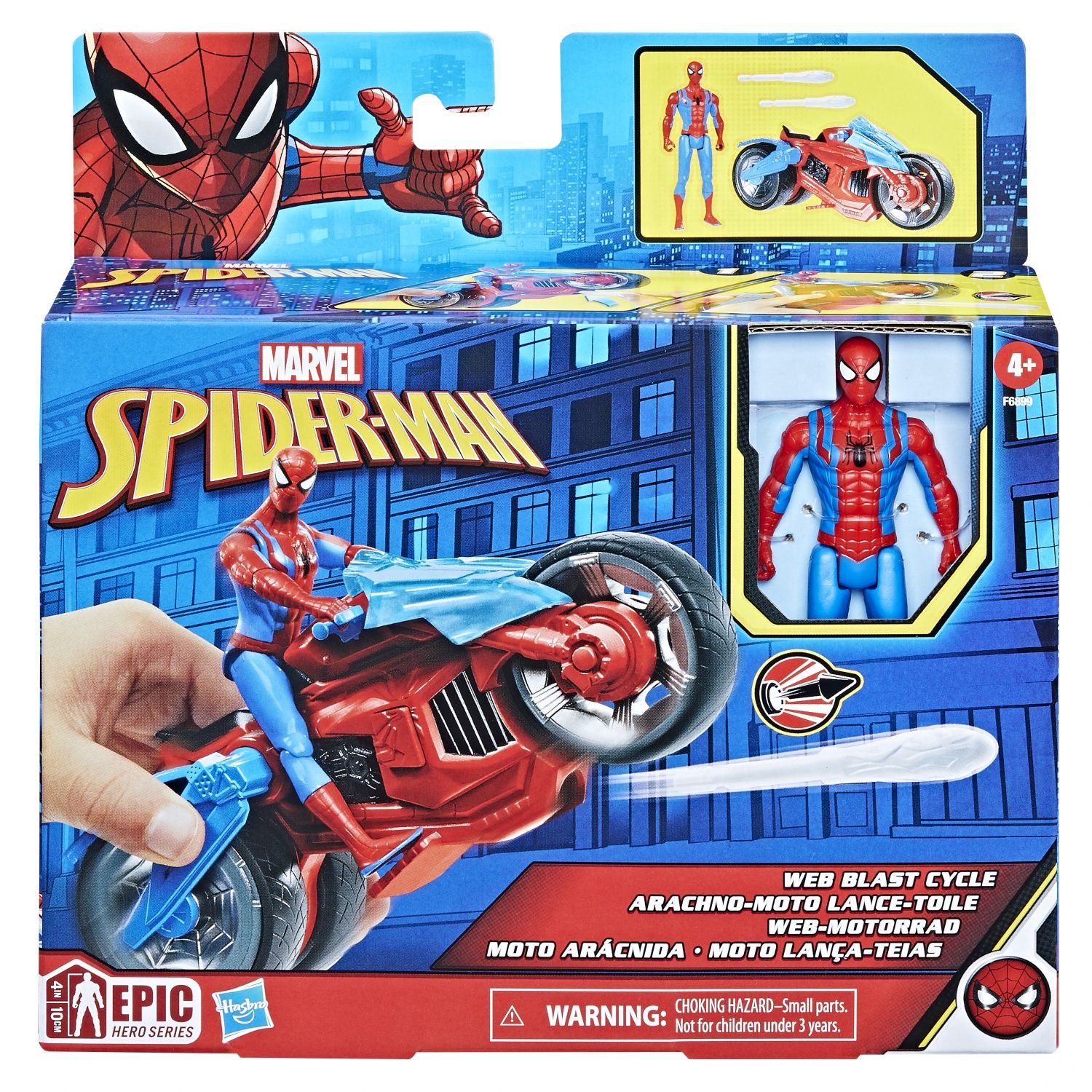Moto 4 Pièces Spiderman