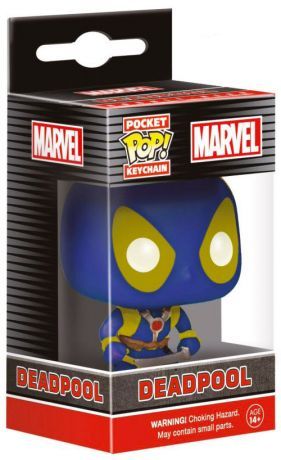 Figurine Marvel - Deadpool X-Men Costum Exclu Exclu Pocket Pop 4cm