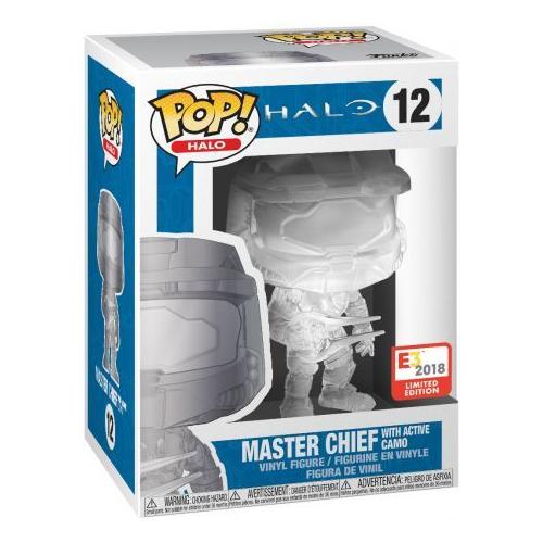 Pop! Vinyl Halo - Master Chief W/Energy Sword With Active Camo + Pop Protector