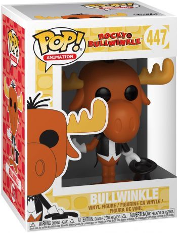 Les Aventures De Rocky Et Bullwinkle Figurine Pop! Movies Vinyl Magician Bullwinkle 9 Cm