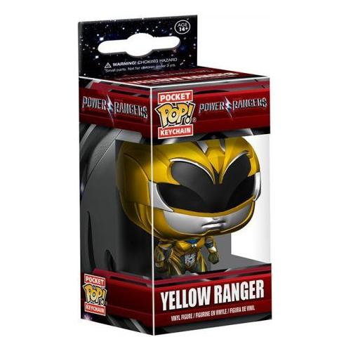 Figurines Personnages Funko Porte Clé Power Rangers Movie - Yellow Ranger Pocket Pop 4Cm
