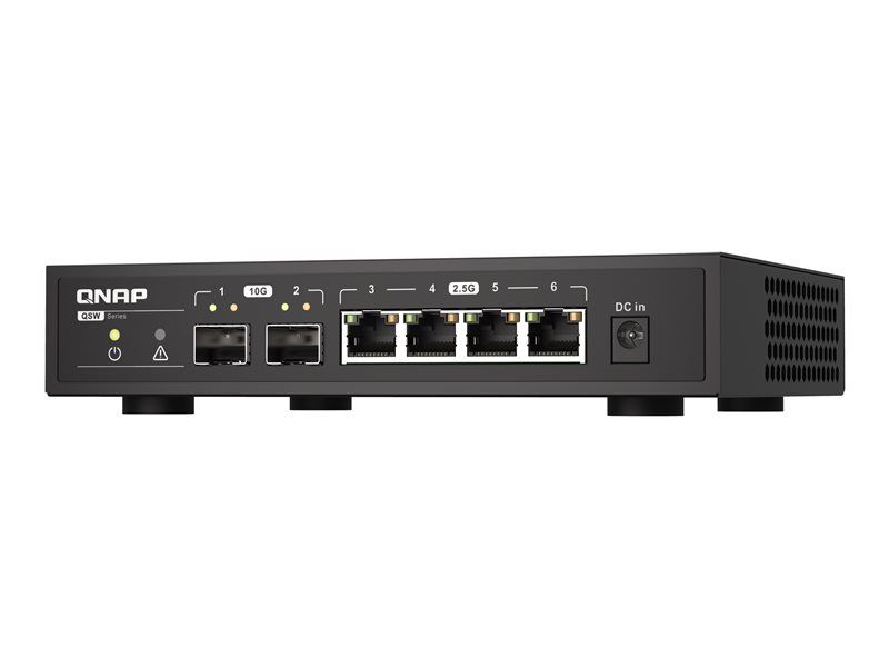 QNAP QSW-2104-2S - Commutateur - non géré - 2 x 10 Gigabit SFP+ + 4 x 2.5GBase-T - de bureau