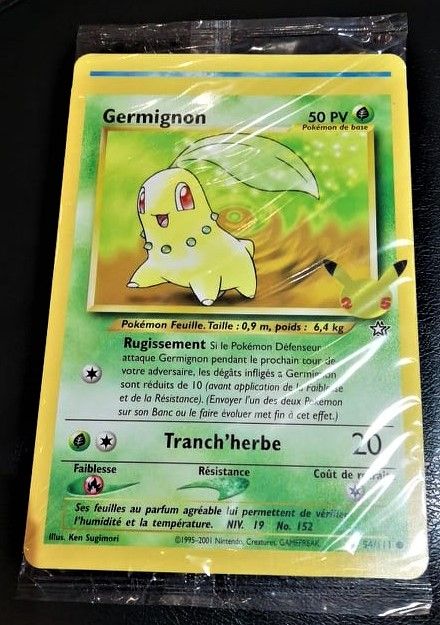 Pokemon Jumbo Set 3 Starters 2éme Generation Promo King Jouet 25éme Anniversaire