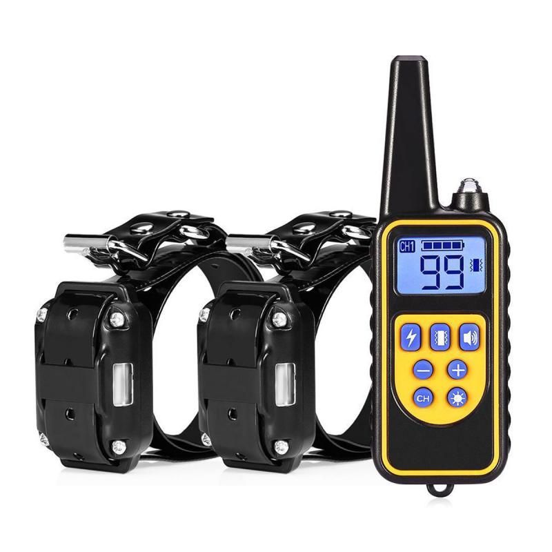 Taille 4 Collier Électrique D'entraînement Pour Chien, 800 M, Télécommande Pour Animal Domestique, Étanche, Rechargeable, Avec Écran Lcd, Pour Toutes Les Tailles