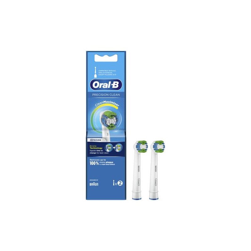 Oral B Precision Clean Replacement Brush Heads 2 Units