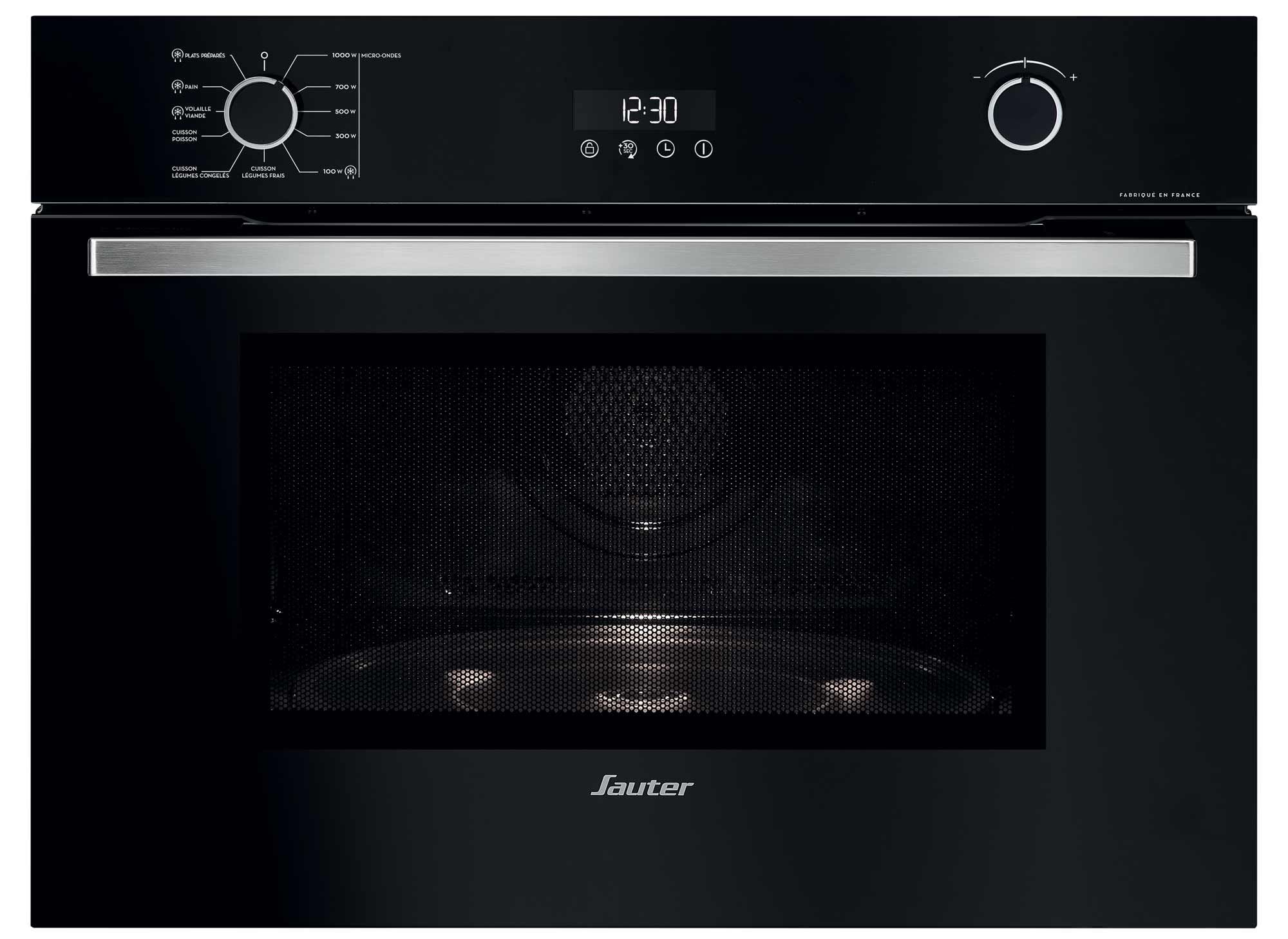 Sauter SKS6200LB Four micro ondes monofonction encastrable 40 litres 1000 Watt