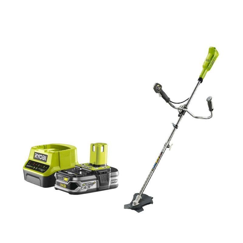 Pack RYOBI débroussailleuse 18V One+ OBC1820B 1 Batterie 2.5Ah 1 Chargeur rapide RC18120 125