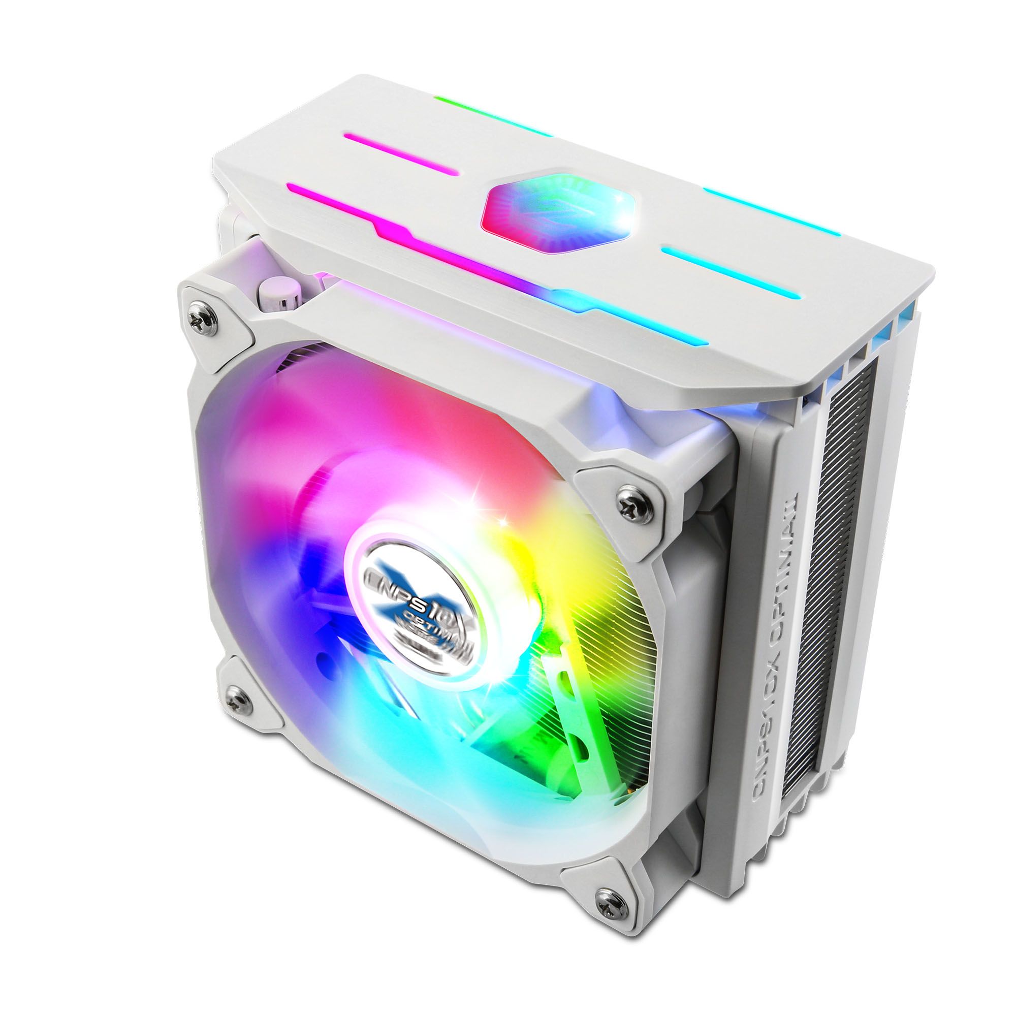 Zalman CNPS10X OPTIMAII 120mm RGB PWM Fan / RGB Spectrum1 350 2 100RPM uPWM / 18 28.0dBA Intel LGA 2066 2011 V3 1200 1366 AMD AM4 AM3+ AM3 FM2+ FM2 Processeur Refroidisseur 12 cm 1 pièce Neuf - vue 3