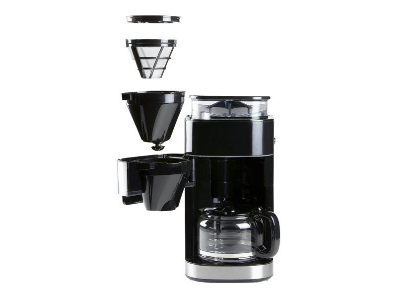 Cafetière filtre avec moulin intégré DOMO DO721K 1 5 12 tasses 200 g de grains Ecran LCD 3 intensités - vue 5