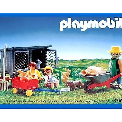 playmobil enclos lapin