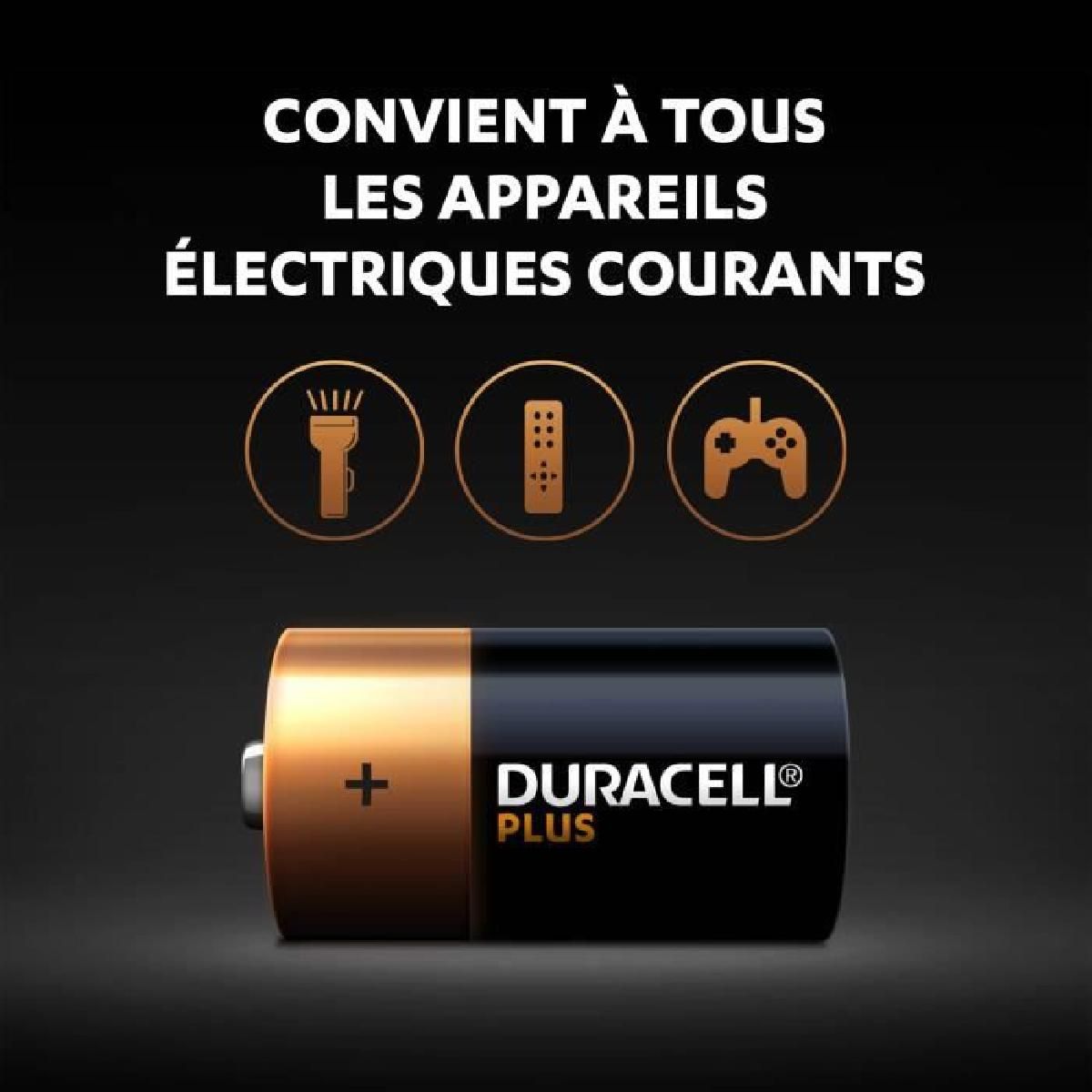 Duracell Piles alcalines 9V Plus 4 pièces - vue 4