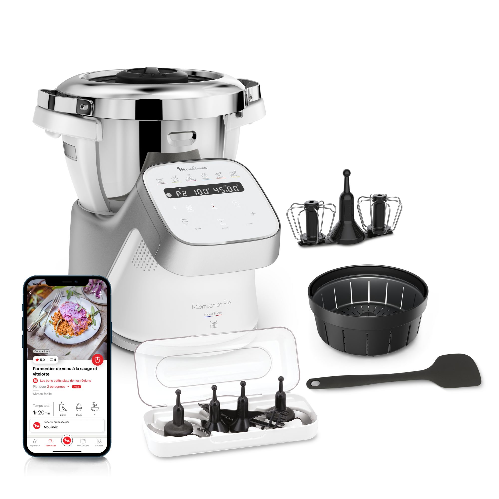 Moulinex HF95J810 i Companion Pro Robot cuiseur multifonction connecté