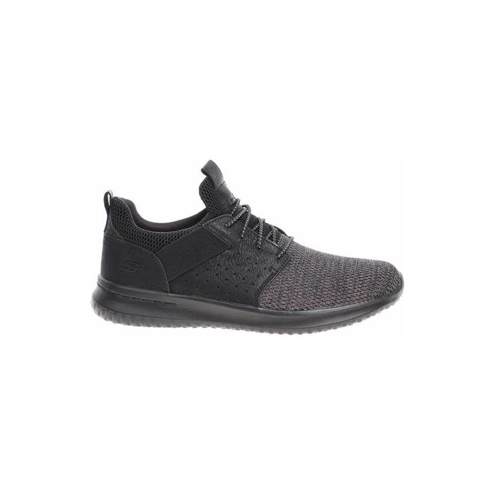 skechers-delson-camben-chaussures-de-sport-baskets-basses-tricot-hommes-noir-42-rakuten-0191665193302